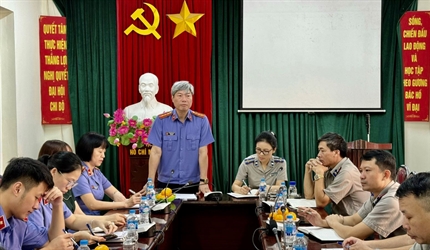 Viện KSND quận Nam Từ Liêm trực tiếp kiểm sát tại Cơ quan Thi hành án...
